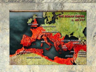 Story Starting Screen -Map of the Roman Empire during Hadrian's reign
