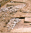 Area 2, clay deposits overlying intra-mural walkway.