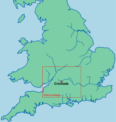 Fig. 1a - The location of Cricklade