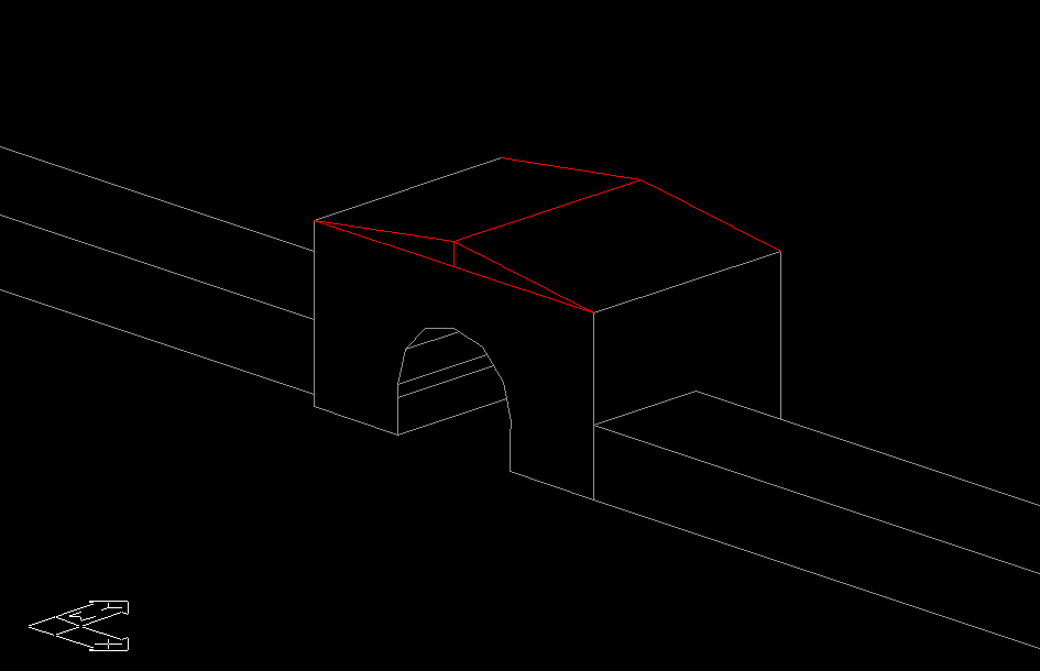 A simple model demonstrating hidden line removal