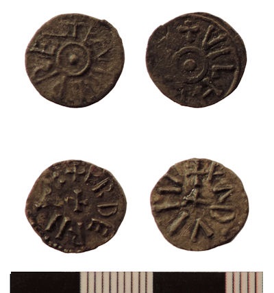 Silver-alloy coins of Eanred, c. AD 820-830