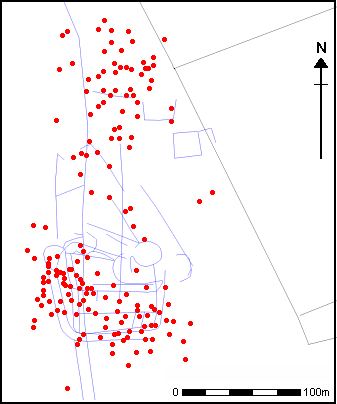 distribution of metal finds