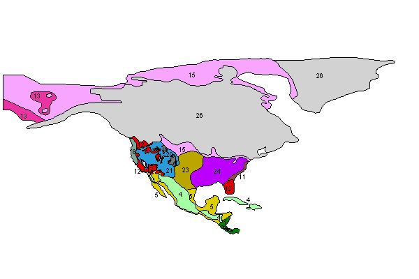 map of North America