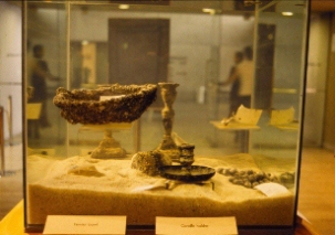 Artefacts recovered from the wreck