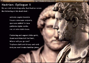 Hadrian's deathbed poem in English and Latin