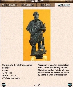 Statue of a Greek philosopher
