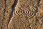Achnabreck prehistoric rock carvings (single ring lower group)