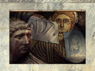 Startup Screen for Journeys in the Roman Empire - Index page