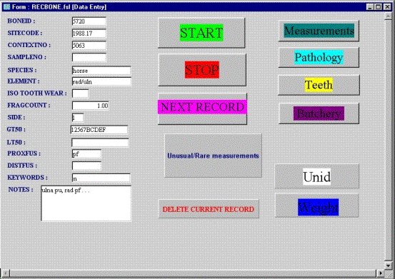 Screenshot of the EAU system