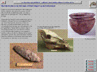Screenshot of section about stone age environment