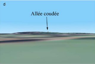 From inland, the allee coudee is visible on the horizon