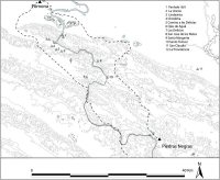 Attack route from Piedras Negras and La Mar