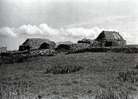 Blackhouses at Ardvachair