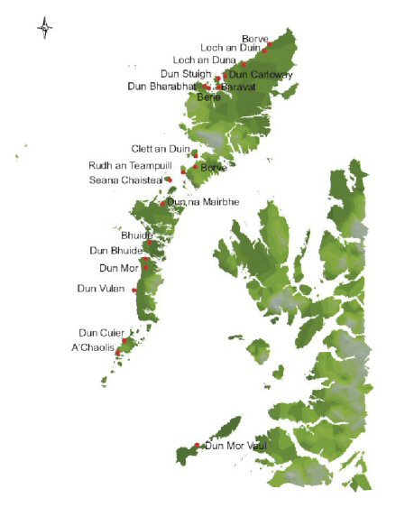 Distribution of Atlantic roundhouses