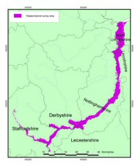 The palaeochannel survey area