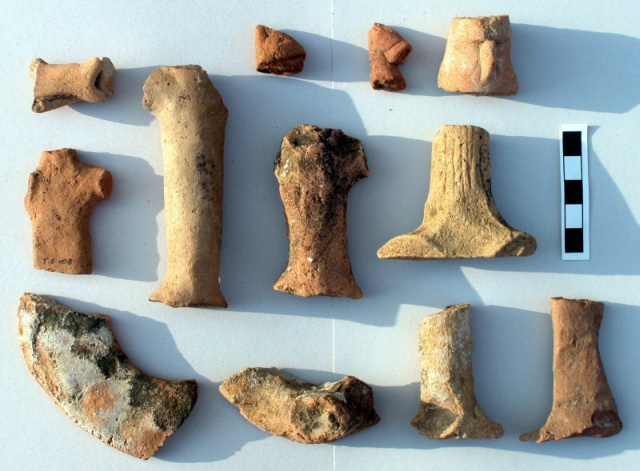 Figure 13: Terracotta figurines from the Archaic sanctuary of Pano Limna (TP119). Photograph: Chris Parks. 