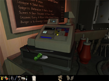 Image of trowel opening the cash register.