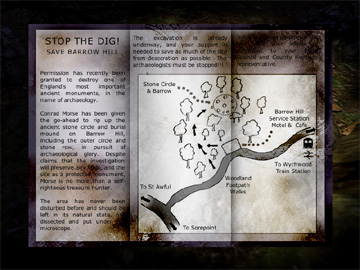 Image of text clues in the game.