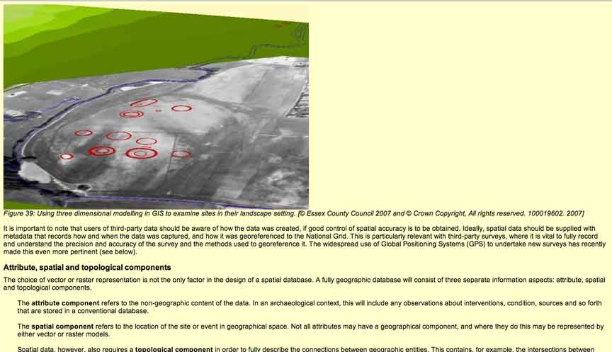 Figure 2: Example of the use of spatial data in the form of three-dimensional modelling in GIS.