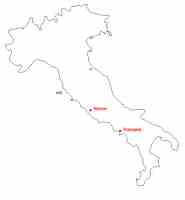 Location of Pompeii