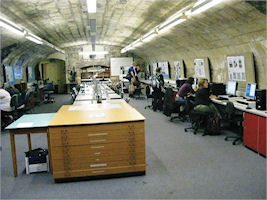 Figure 2: Alongside the main conference presentations, delegates took full advantage of facilities for reading electronic and paper posters in the Department of Archaeology.