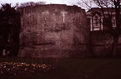 A late Roman multangular tower at York.