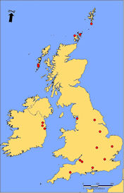 Distribution of Type 8b combs in British Isles