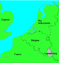 Map of Grand Duchy of Luxembourg