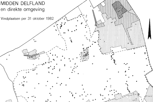[Distribution map Midden Delfland]