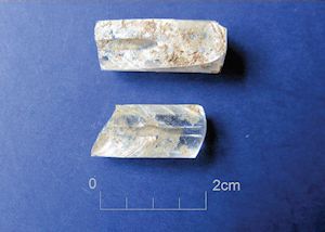 Figure 42: Small Find 33: glass tube in two fragments (possible thermometer), 18th century date (context 1094)