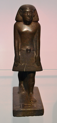 The spinning statuette in the Ancient Worlds Galleries, Manchester Museum. Image credit: Chiara Zuanni