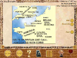 Screenshot of a map of British and Gaulish Celtic tribes