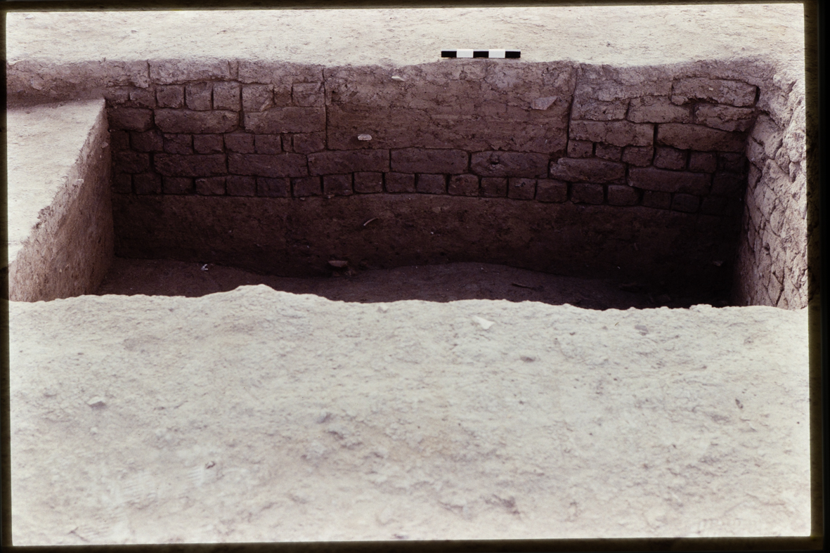Rectangular excavation trench