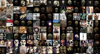 Photos retrieved from a simple search of Instagram for 'Human Skulls',  collected July 10 2017