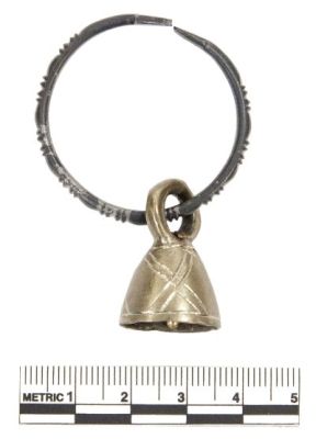 Replica of bell on bracelet (UC58536). Image credit: Lloyd Bosworth