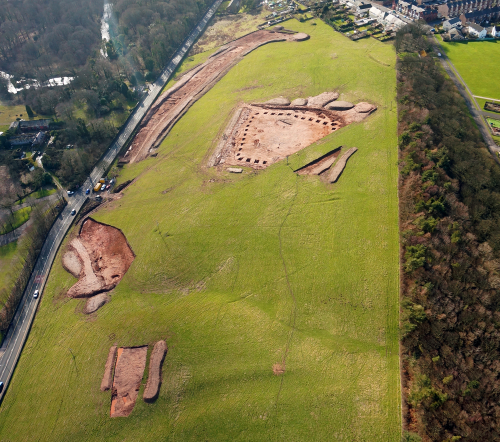 Aerial view of the site