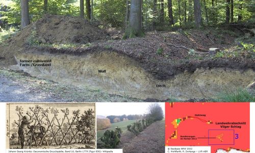 An Archaeological section: Landwehr 'Vilger Schlag'
