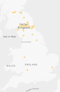 Map with sites plotted