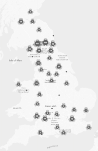 Map with sites plotted