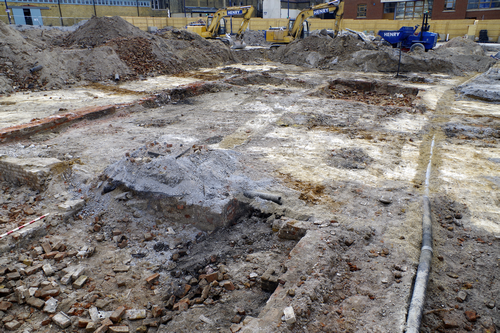 excavated trench