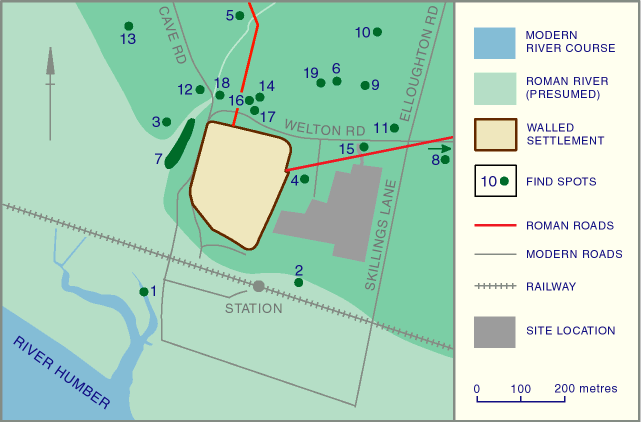 figure 2 - clickable map of previous work in area